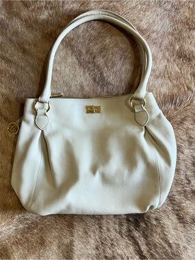 Audrey Brooke Creamy Ivory Shoulder Bag